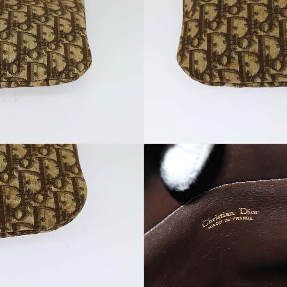DIOR Trotter Canvas Shoulder Bag Brown - Picture 11 of 12